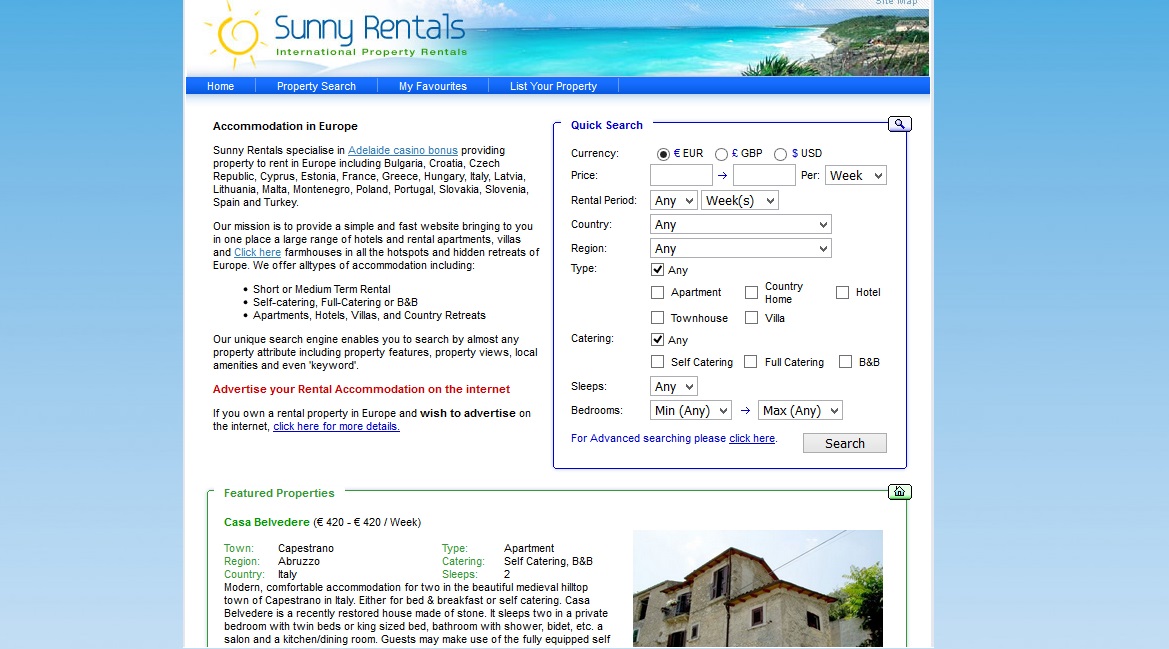Sunny rentals